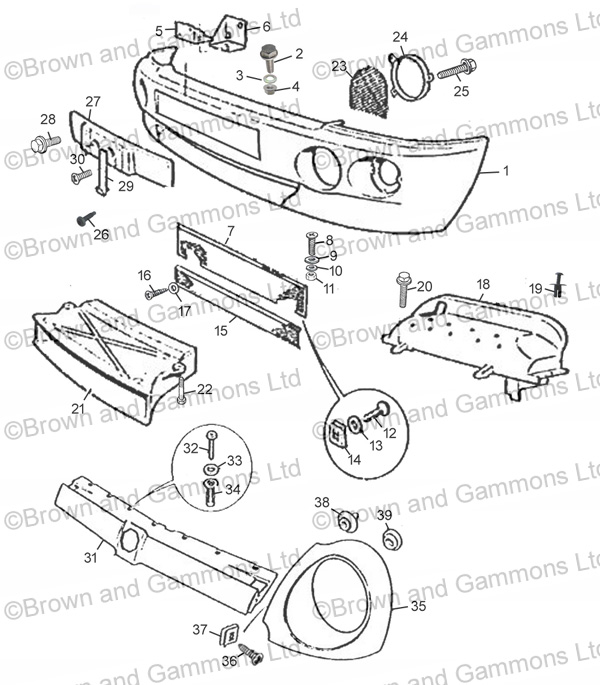 Image for Front Bumper - Nose Panel and fittings